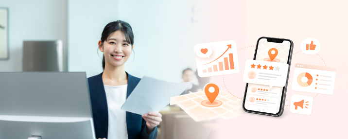 口コミ返信と投稿運用のイメージ